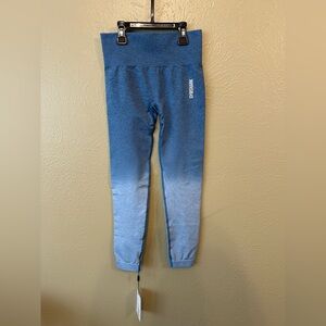 Gymshark Blue Ombré Leggings Seamless Athletic Wear
